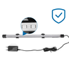 40cm LED blått akvarielys - 2W, sølv & svart