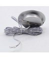 LEDlife Cabi68 møbelspot - Hull: Ø5,5 cm, Mål: Ø6,8 cm, RA91, børstet stål, 2,5W, 12V DC