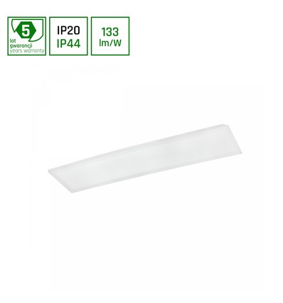 30x120 LED panel, 30W - 120lm/W, IP44, 4000K, 5 års garanti