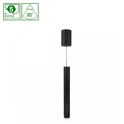 Hangit Multivei 11W - Varm Hvit 230V 30° IP20 48x400 Base 80x115 Sort, Justerbar Høyde, Ekstra Sort Ring