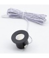 LEDlife Focu38 møbelspot innbygging RA92 - Hull: Ø3,5 cm, Mål: Ø3,8 cm, Sort, 2W, 12V DC