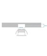 LEDlife Focu38 møbelspot innbygging RA92 - Hull: Ø3,5 cm, Mål: Ø3,8 cm, Sort, 2W, 12V DC