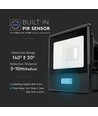 10W LED-lyskaster - Samsung LED-chip, arbeidslampe, med sensor