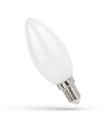 E14 1W LED kronepære - C35, filament, matt glass