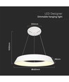 48W dimbar LED designer-lysekrone - Hvit, mykt lys, varmhvit