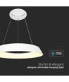 48W dimbar LED designer-lysekrone - Hvit, mykt lys, varmhvit