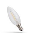 E14 1W LED-pære - C35, kultråd, ekstra varmhvit, 1800K