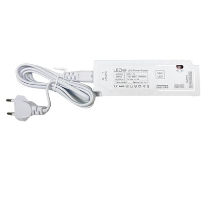 36W møbelspot strømforsyning - Plug and Play, for Sono/Cabi/Reco, maks 6 spot