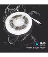 1m 2,4W/m sprutsikker LED-strip - 6V DC, IP65, PIR-sensor, batteri, 30 LED pr. meter
