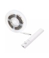 1m 2,4W/m sprutsikker LED-strip - 6V DC, IP65, PIR-sensor, batteri, 30 LED pr. meter