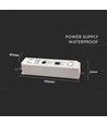 100W / 24V DC strømforsyning - 4.1A, IP65 vanntett
