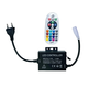 RGB 16x16 Neon flex kontroller med fjernkontroll - Inkl. endestykke, 230V, minnefunksjon, Radiostyrt, maks. 100 m