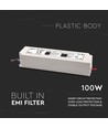 100W / 24V DC strømforsyning - 4.1A, IP65 vanntett