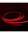 5m AnyCut Neon Flex 10x10 Rød LED strip - 8W/m, 12V, Ingen klippeavstand
