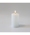 LED blokklys 12,5cm, smelte-look, flammeeffekt - Ø7,5cm