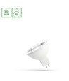 GU5.3 4W LED MR16 pære, 12V - 45°, kald hvit, matt glass, SMD