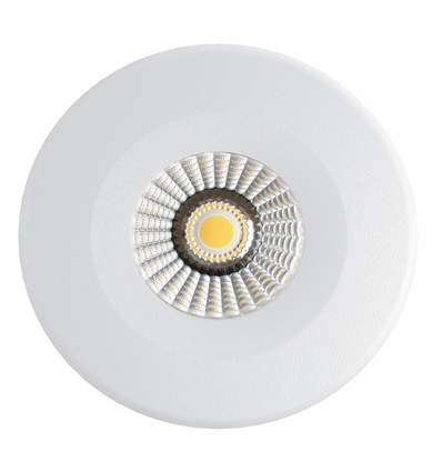 7W Lavprofil innfellingsspot - Hull: Ø6,8 cm, Mål: Ø9 cm, RA97, dimbar, 230V