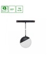 System Shift CCT- Globe P pendlet Sphere skinne lys Ø100, 815mm kabel, 5W, 165°, svart, CCT switch