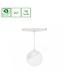 5W Ø10cm 48V skinnespot til magnetskinne - CCT, 85cm høy, sort, 48V DC