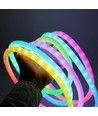5m RGBIC Neon flex slange, komplett sett - Vevd tau, Bluetooth App, fjernkontroll, USB