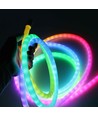5m RGBIC Neon flex slange, komplett sett - Vevd tau, Bluetooth App, fjernkontroll, USB