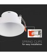 MR16/GU10 Downlight blendfri - Ekskl. lyskilde, hvit, Hull: Ø8,3 cm, Mål: Ø9,3 cm