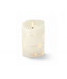 LED blokklys med lyskjede, 12,5cm, flammeeffekt - Ø7,5cm