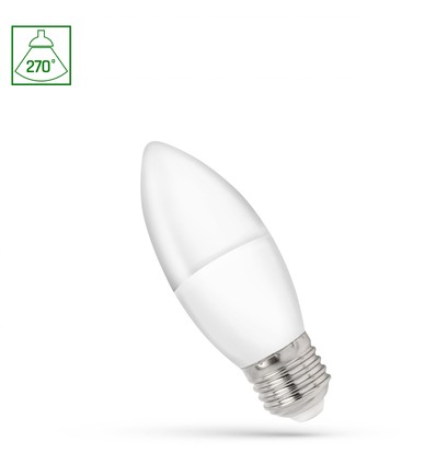 E27 1W LED kronepære - Kjerteform, svært økonomisk