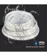 5m 7,2W/m sprutsikker LED-strip - 12V DC, IP65, 120 LED per meter