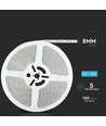 5m 7,2W/m sprutsikker LED-strip - 12V DC, IP65, 120 LED per meter