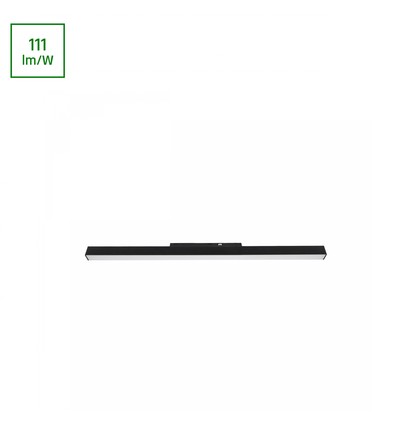 20W SYSTEM SHIFT BASIC LINE skinnespot, 48V - 2220lm, 60cm, 2700K, IP20, sort, 100 grader lysvinkel
