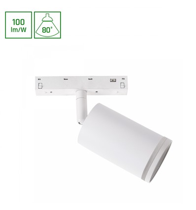 7W SHIFT BASIC skinnespot - 100lm/W, NW, High CRI, 55x100x160 mm
