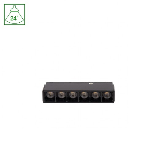 SHIFT Basic - Gitter XS Lineær Armatur, 110mm, 6W, 2700K, Svart