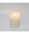 LED blokklys med lyskjede, 10cm, flammeeffekt - Ø7,5cm