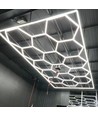 Hexagon LED 14 felter + ramme komplett sett - RA95, 591W, inkludert strømtilkobling