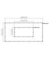 288W RA95 Lysgitter LED 2 rammer komplett sett Hexagon - Inkl. strømtilkobling