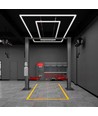 288W RA95 Lysgitter LED 2 rammer komplett sett Hexagon - Inkl. strømtilkobling