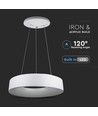 20W dimbar LED-lysekrone - Hvit, mykt lys, varmhvit