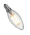 Deluxe E14 Tvunnet LED kronelys 3W 2200K Ra95 Dimbar