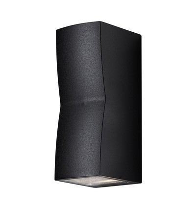 ASK Utendørs Vegglampe 2xGU10 i Sort - Nielsen Light