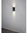 ASK Utendørs Vegglampe 2xGU10 i Sort - Nielsen Light