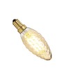 E14 Gylden Snodd LED-kronepære, 4W - Dimbar, 2200K, Ra95, Nielsen Light
