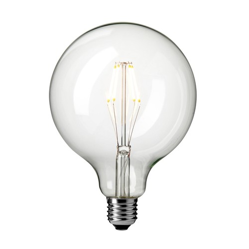 Classic Dimbar E27 LED Globepære Ø125 På 4W i 2200K, Ra95