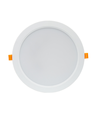 18W Ø17cm LED innfellingspanel - IP54 utendørs, hull: Ø14,5 cm, mål: Ø17 cm