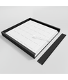 Høy ramme for 60x60 LED-panel - Monteringssett, svart kant