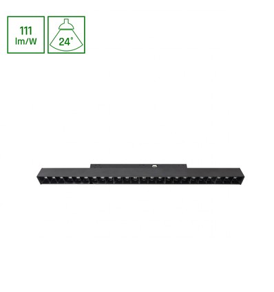 System Shift Basic - Gitter M Lineær Lampe 330mm, 18W, 4000K, Svart