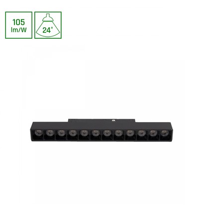 System Shift Basic - Gitter S Lineær Lampe, 220mm, 12W, 2700K, Svart