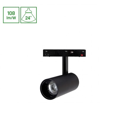 12W SYSTEM SHIFT BASIC SPOT M til 48V skinne - 4000K, nøytral hvit, IP20, magnetisk skinnespot