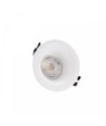 GU10 innbyggingsspot Fiale V Basic - Ø8,6cm, hvit, rund, IP20, uten lyskilde