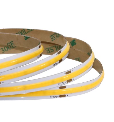 10m 12W/m COB-LED-strip RA95 - 24V DC, IP20, 480 LED pr. meter, COB LED